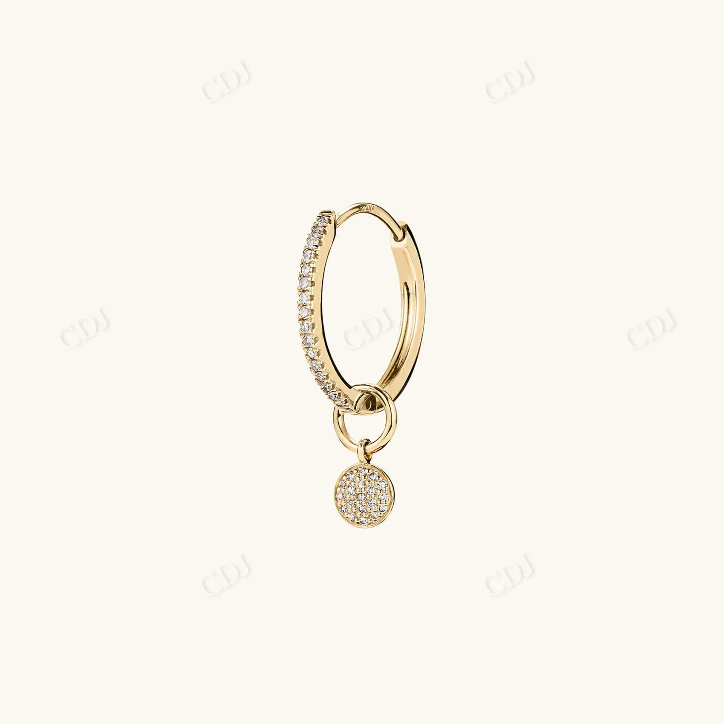 0.039CT Lab Grown Round Diamond Earrings