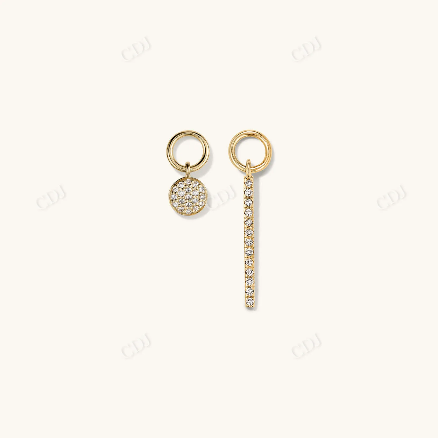 0.039CT Lab Grown Round Diamond Earrings