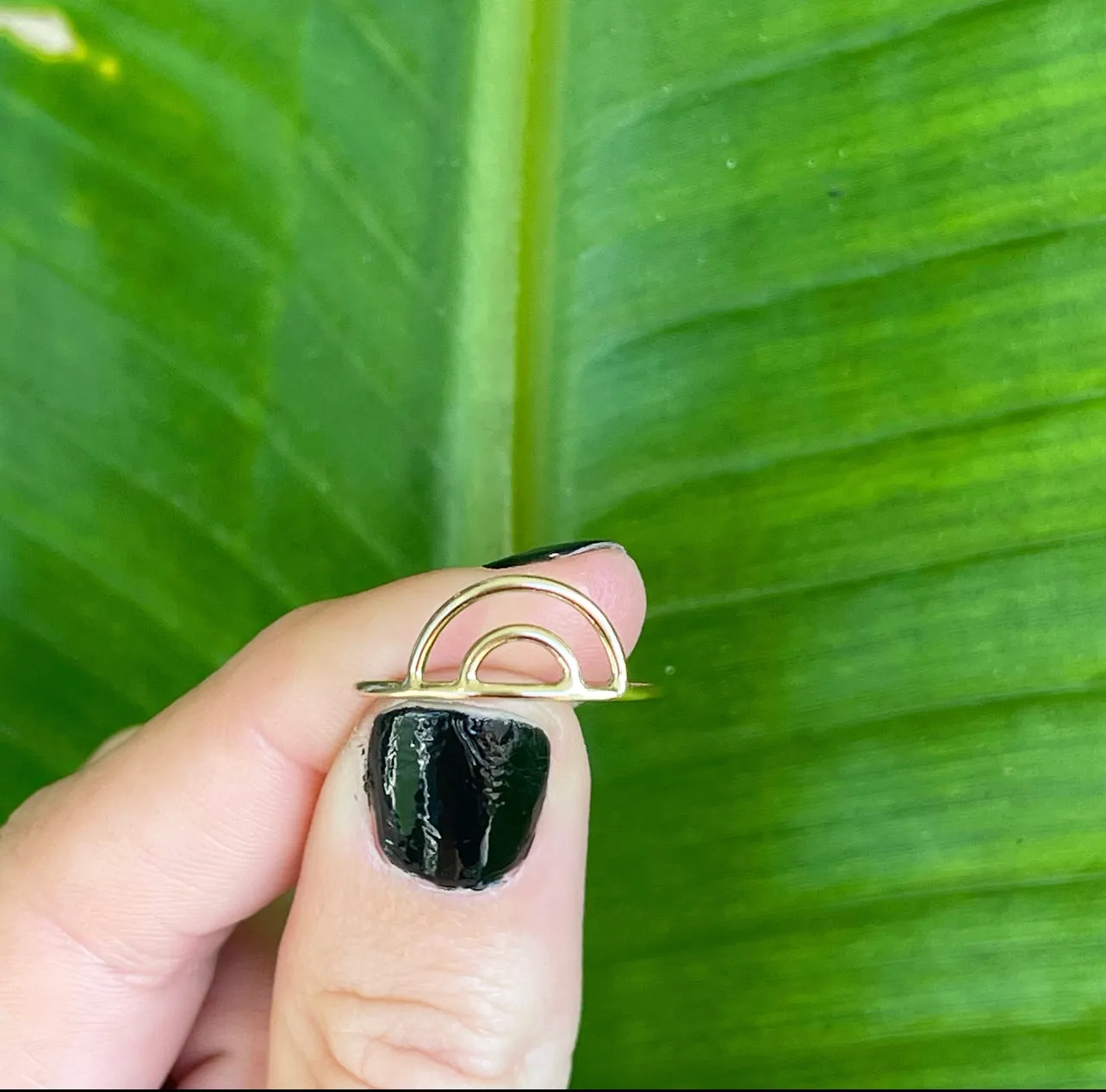 1414 - Gold Rainbow Ring