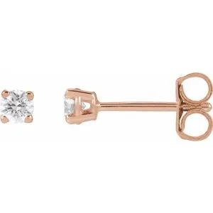 14K Yellow 1/5 CTW Lab-Grown Diamond Stud Earrings
