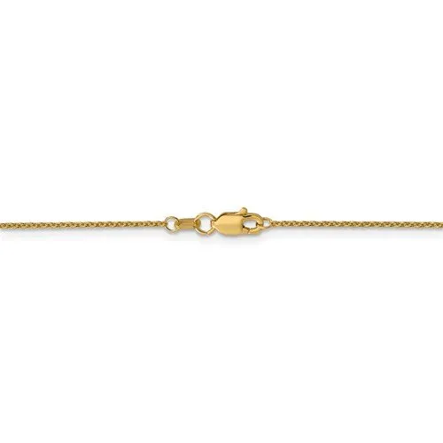 14KT GOLD 1MM CABLE CHAIN NECKLACE -  3 LENGTHS