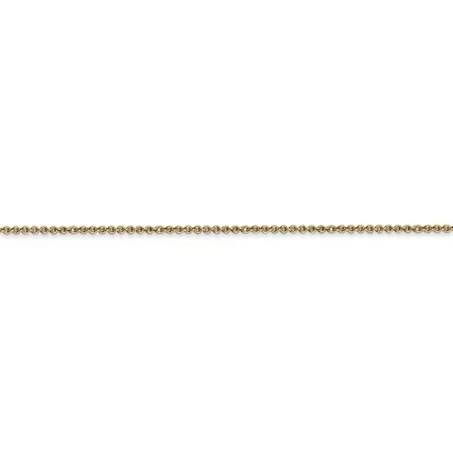 14KT GOLD 1MM CABLE CHAIN NECKLACE -  3 LENGTHS