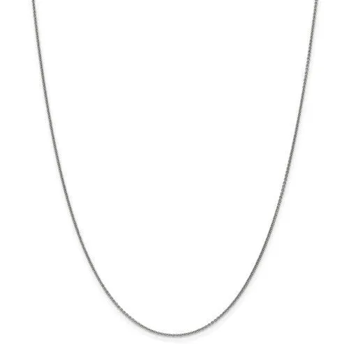 14KT GOLD 1MM CABLE CHAIN NECKLACE -  3 LENGTHS