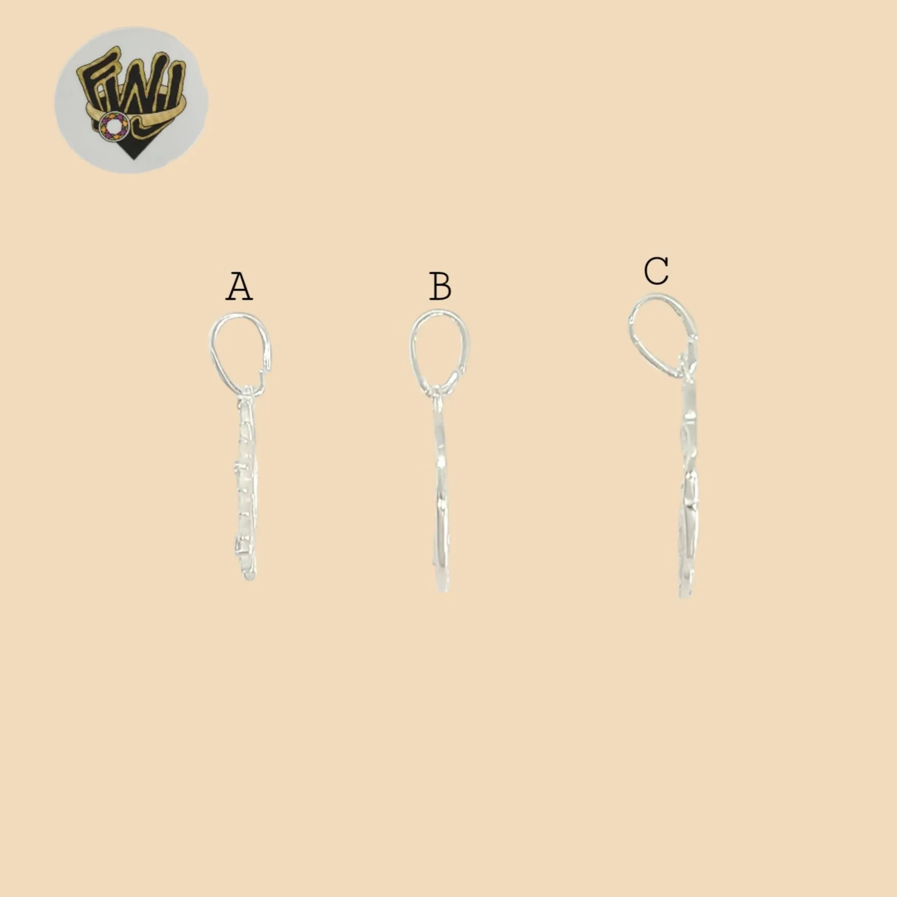 (2-1513) 925 Sterling Silver - Medal Pendant.