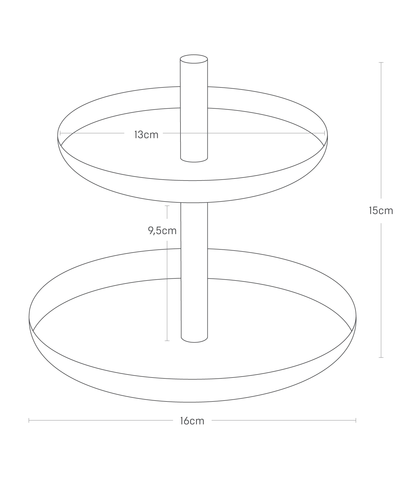 2-Tiered Accessory Tray