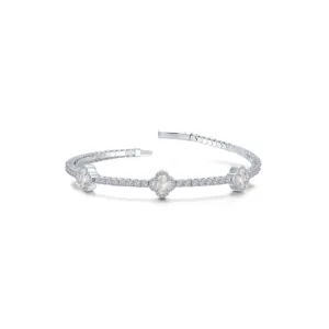 2.4 CTW Flexible Station Mother of Pearl Tennis Bracelet 6.80" 2.4 CTW Flexible Station Mother of Pearl Tennis Bracelet 6.80"
