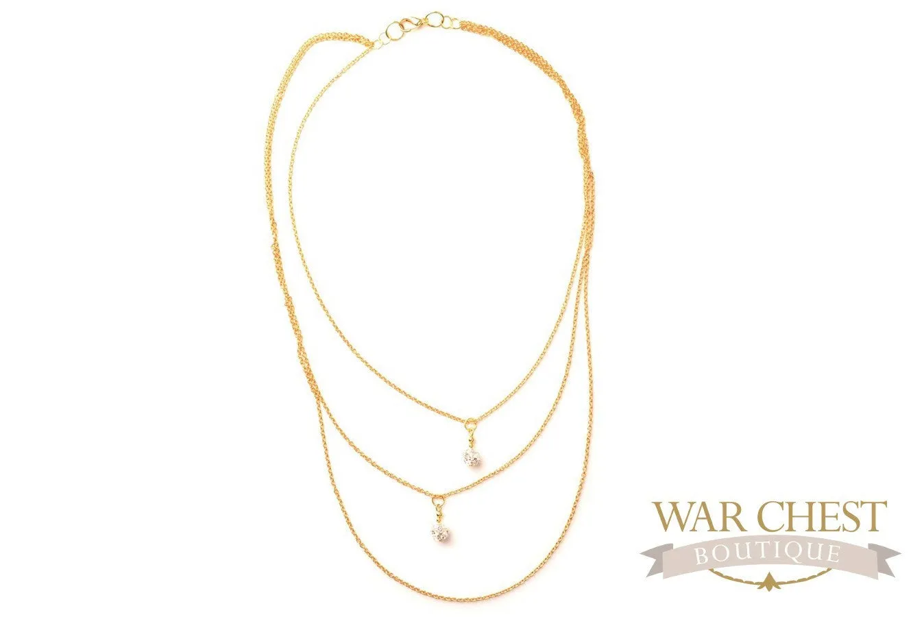 3 Tier Sparkle Globe Necklace