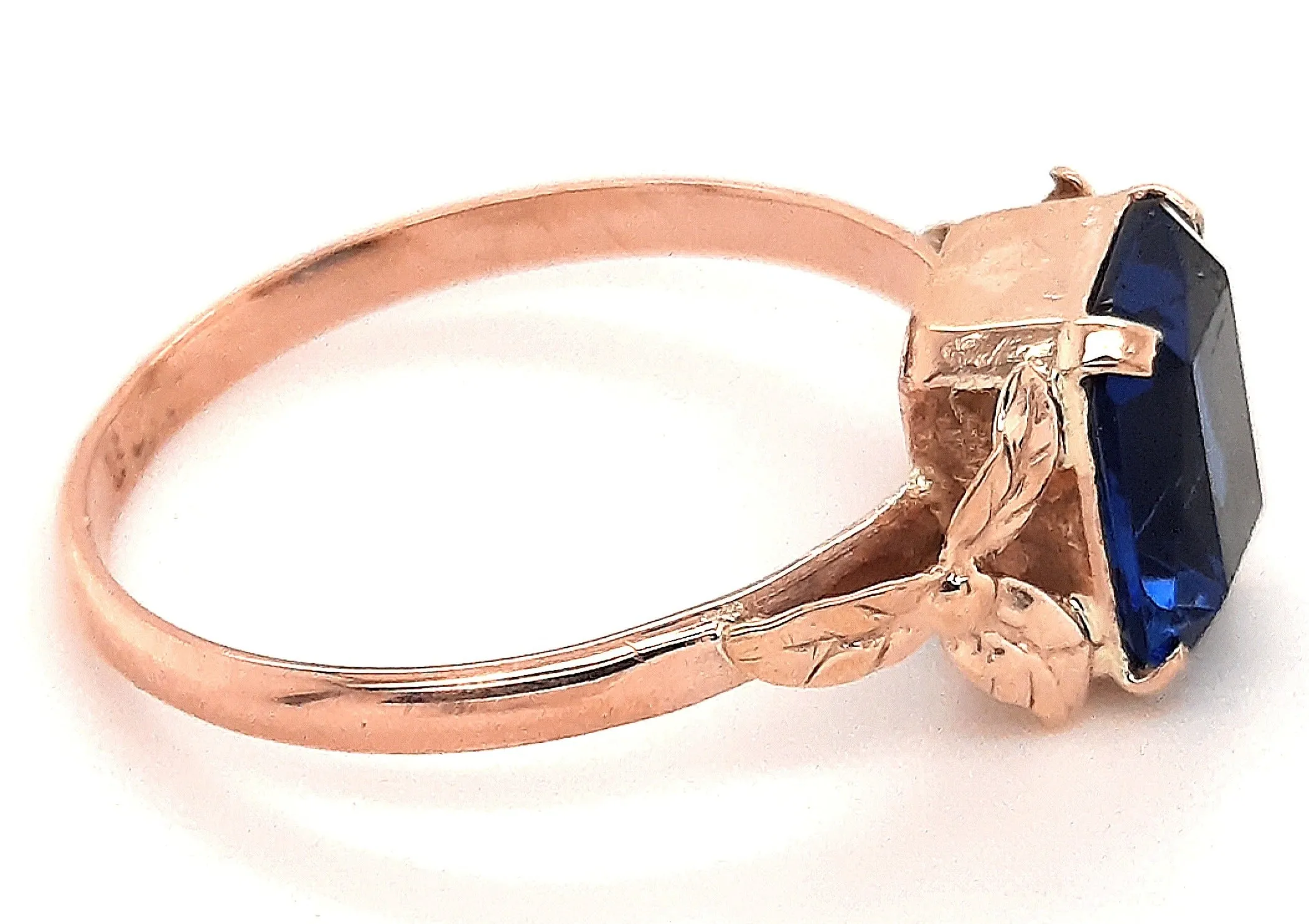 9ct Yellow Gold & Sapphire Vintage Ring