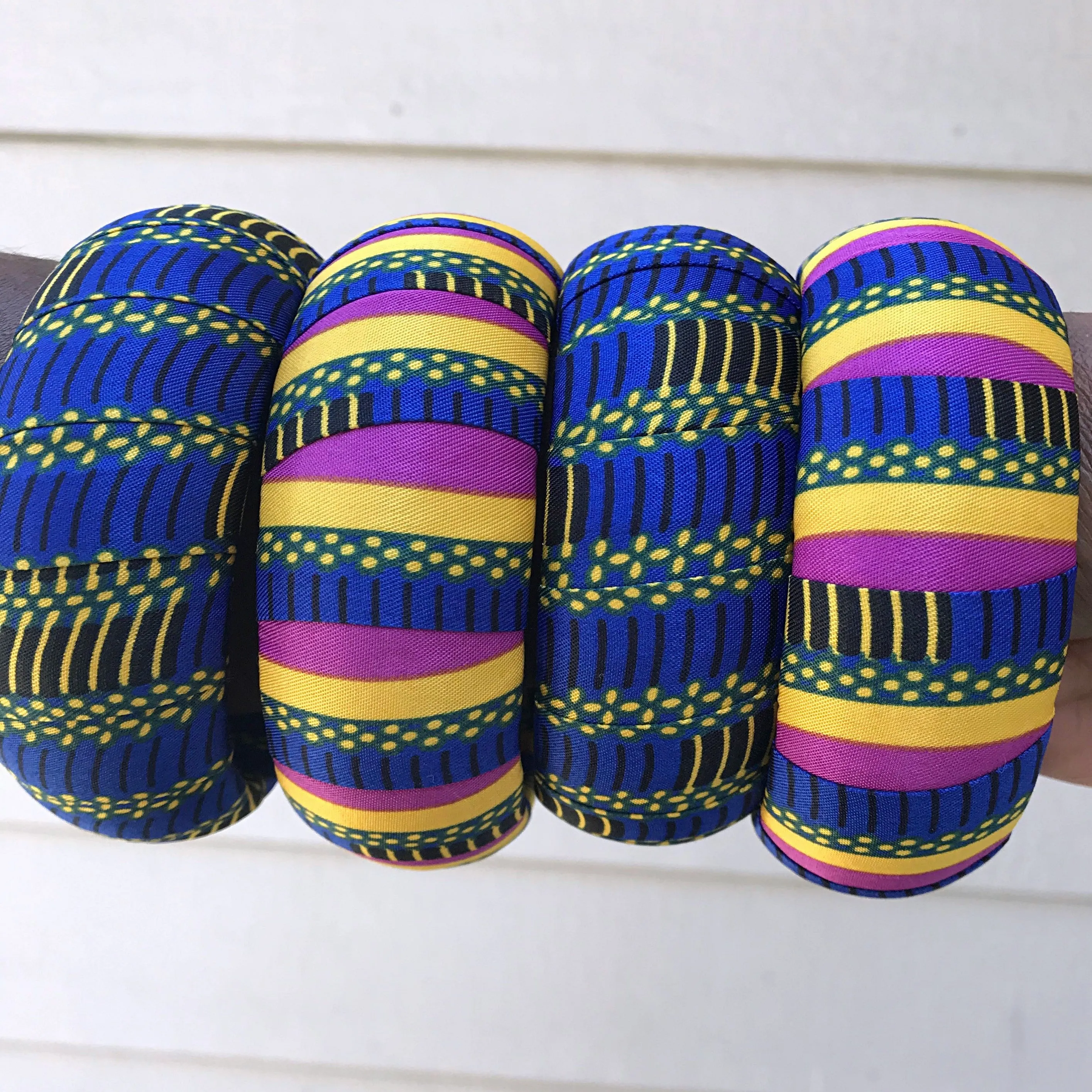 Adama African Print Bangle Bracelets