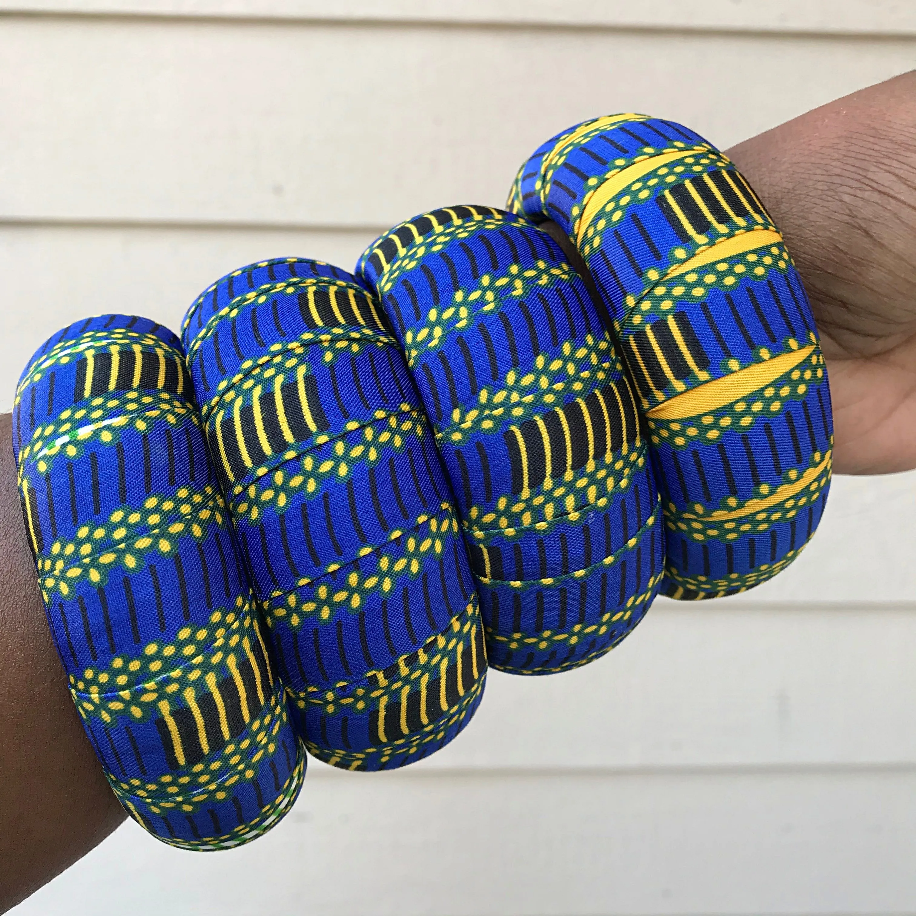 Adama African Print Bangle Bracelets