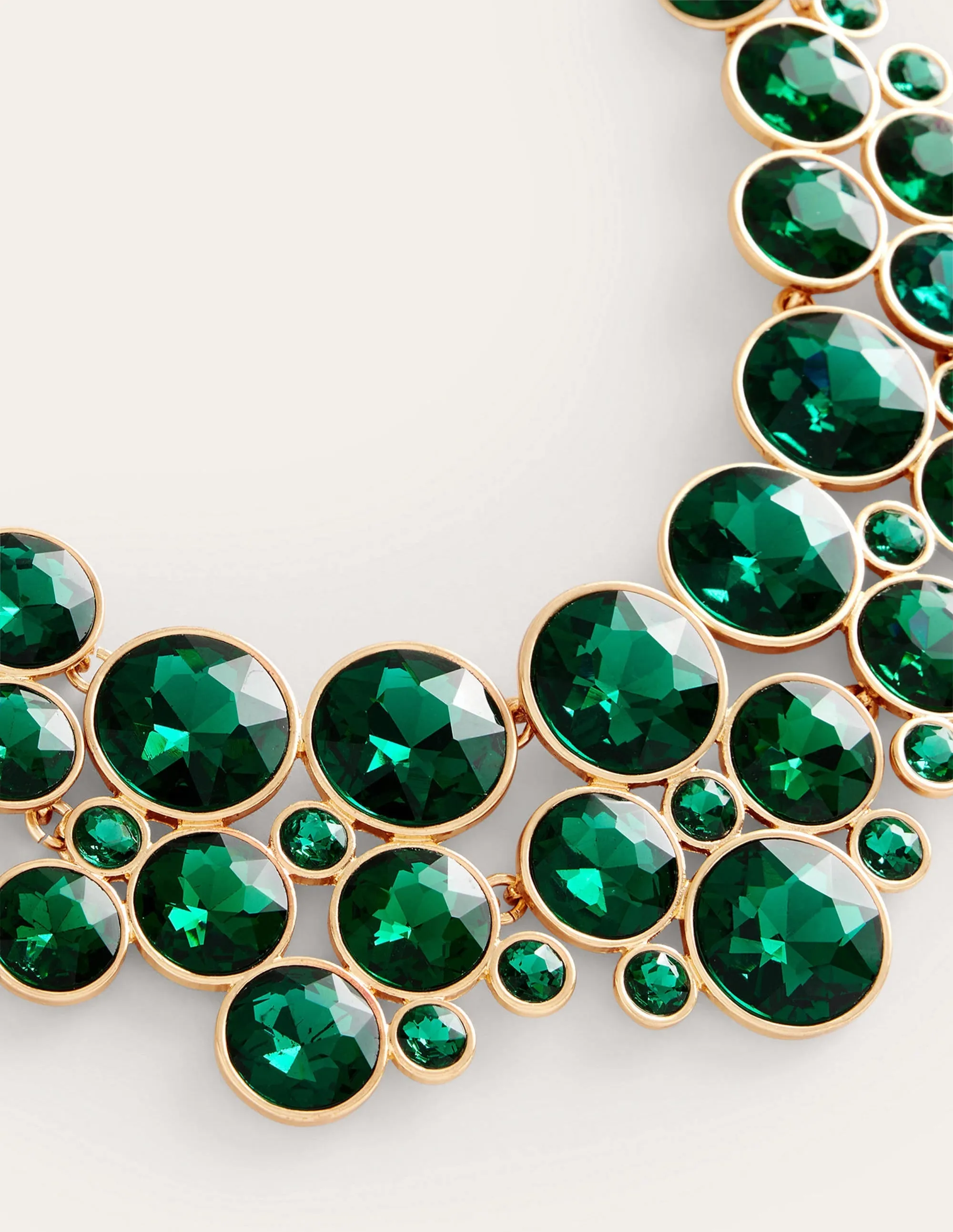 Andrea Jewel-Cluster Necklace-Green