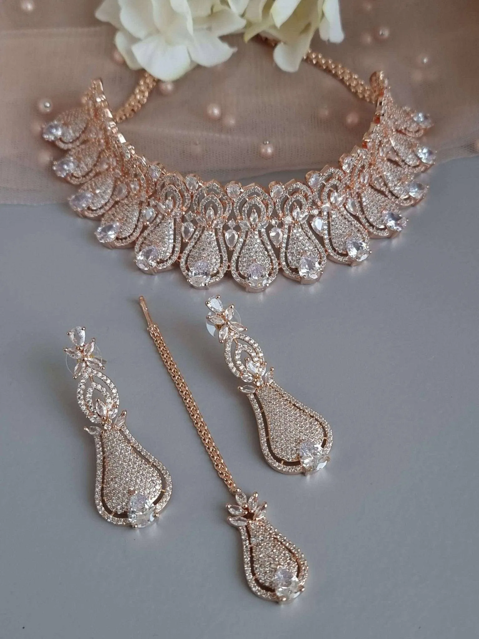 Beautiful Malaika Choker Necklace Set