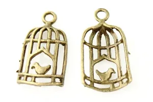 Birdcage Pendant - Antique Bronze