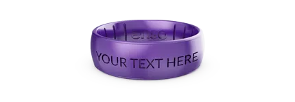 Birthstone Classic Silicone Ring - Amethyst