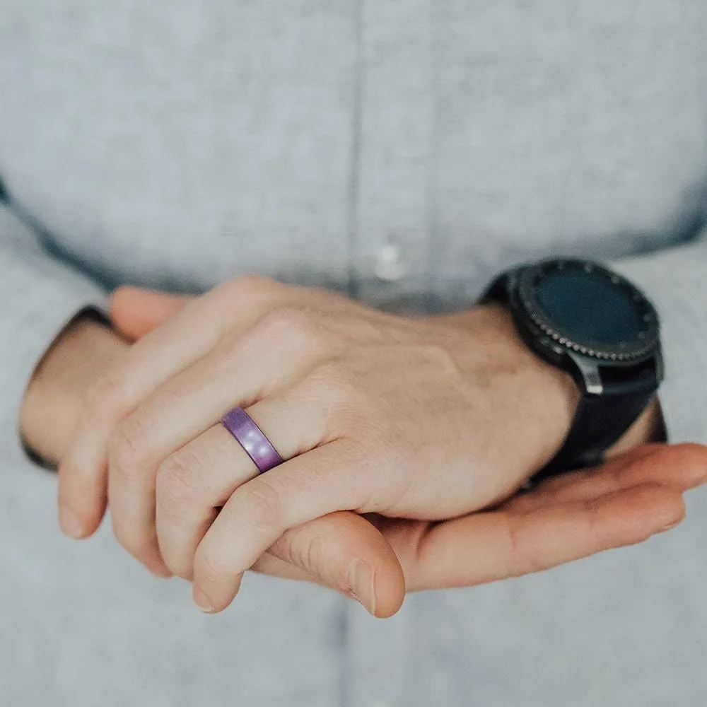 Birthstone Classic Silicone Ring - Amethyst