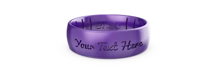 Birthstone Classic Silicone Ring - Amethyst