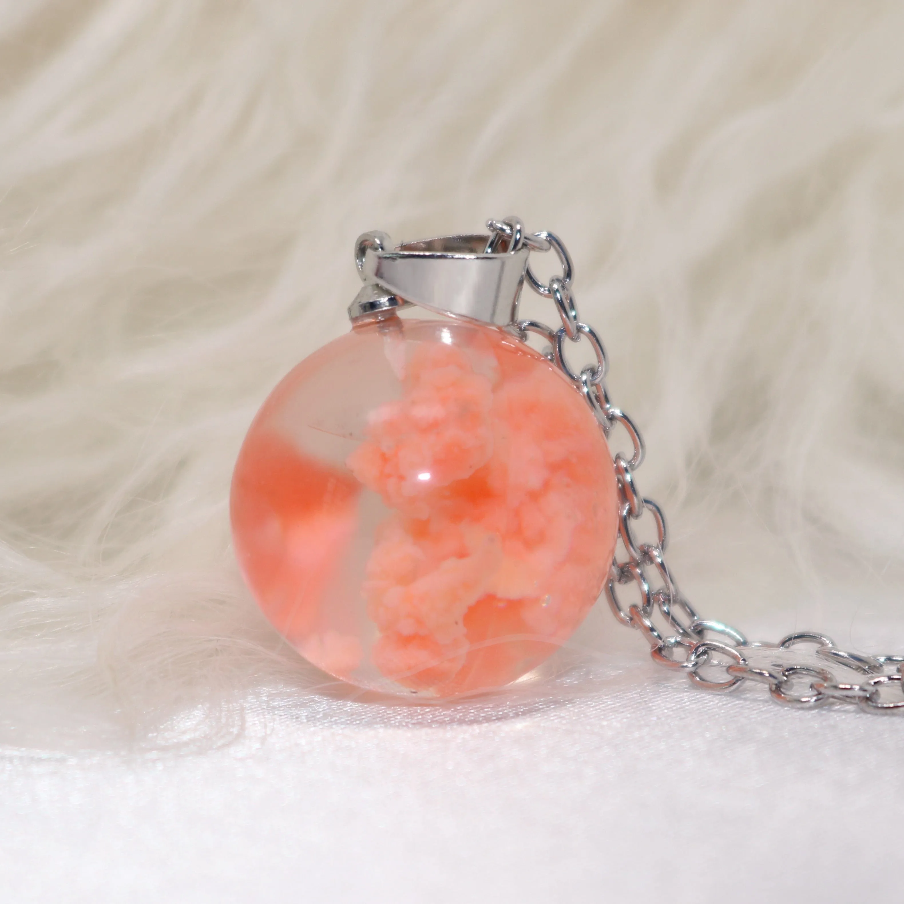 Blue Sky White Cloud Chain Necklace