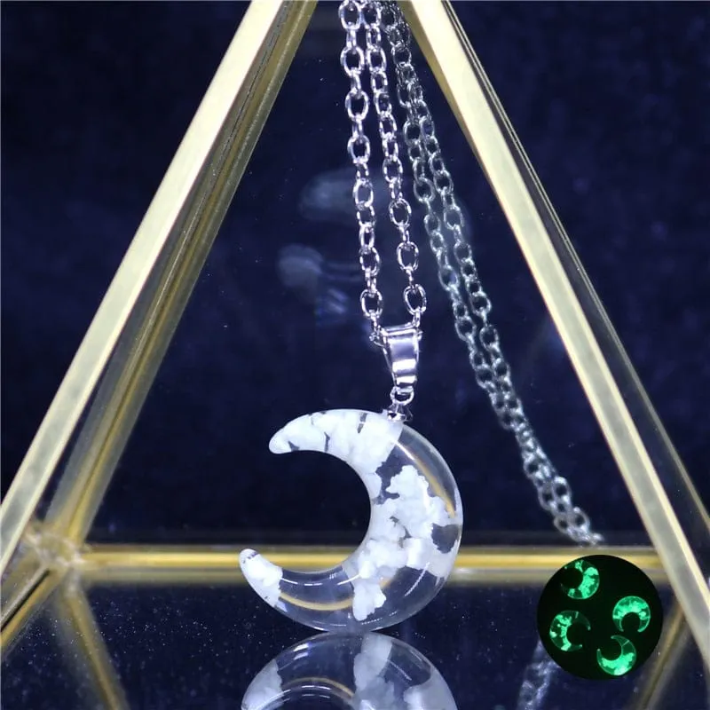 Blue Sky White Cloud Chain Necklace