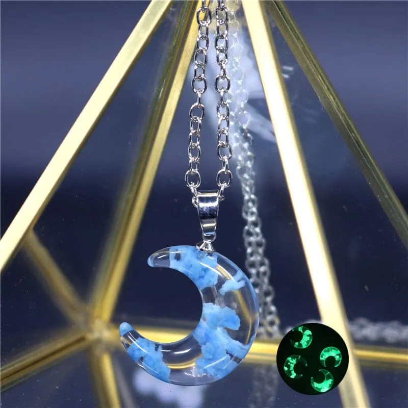 Blue Sky White Cloud Chain Necklace