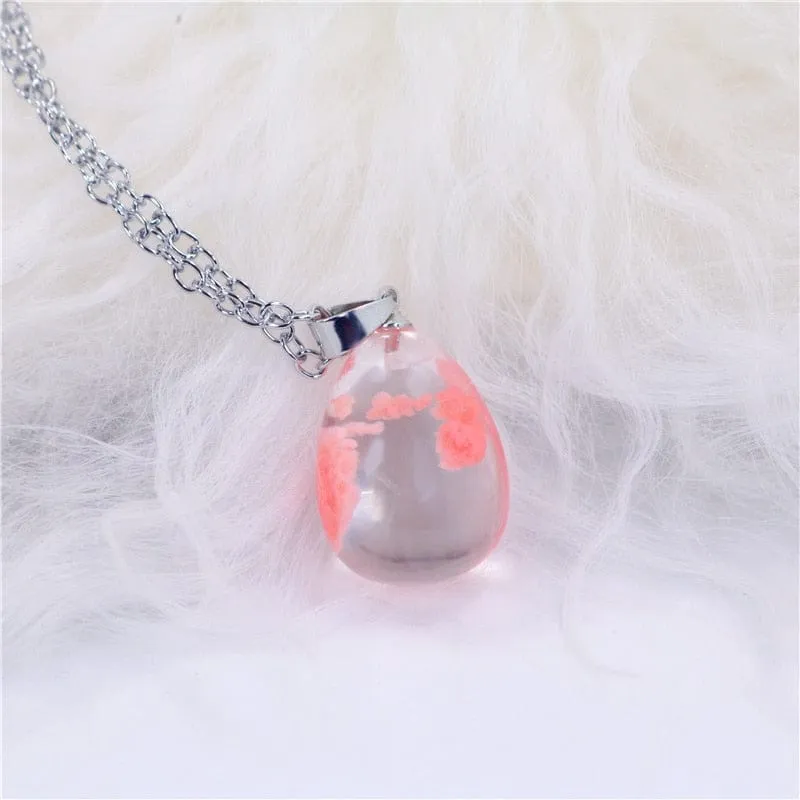Blue Sky White Cloud Chain Necklace