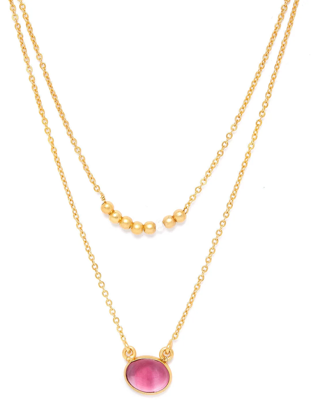 Cancer Double Stone Necklace