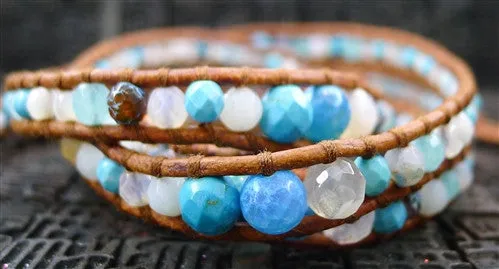 Chan Luu Turquoise Mix Wrap Bracelet