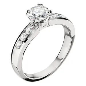 Classic Channel Set Engagement Ring Setting .30CTTW