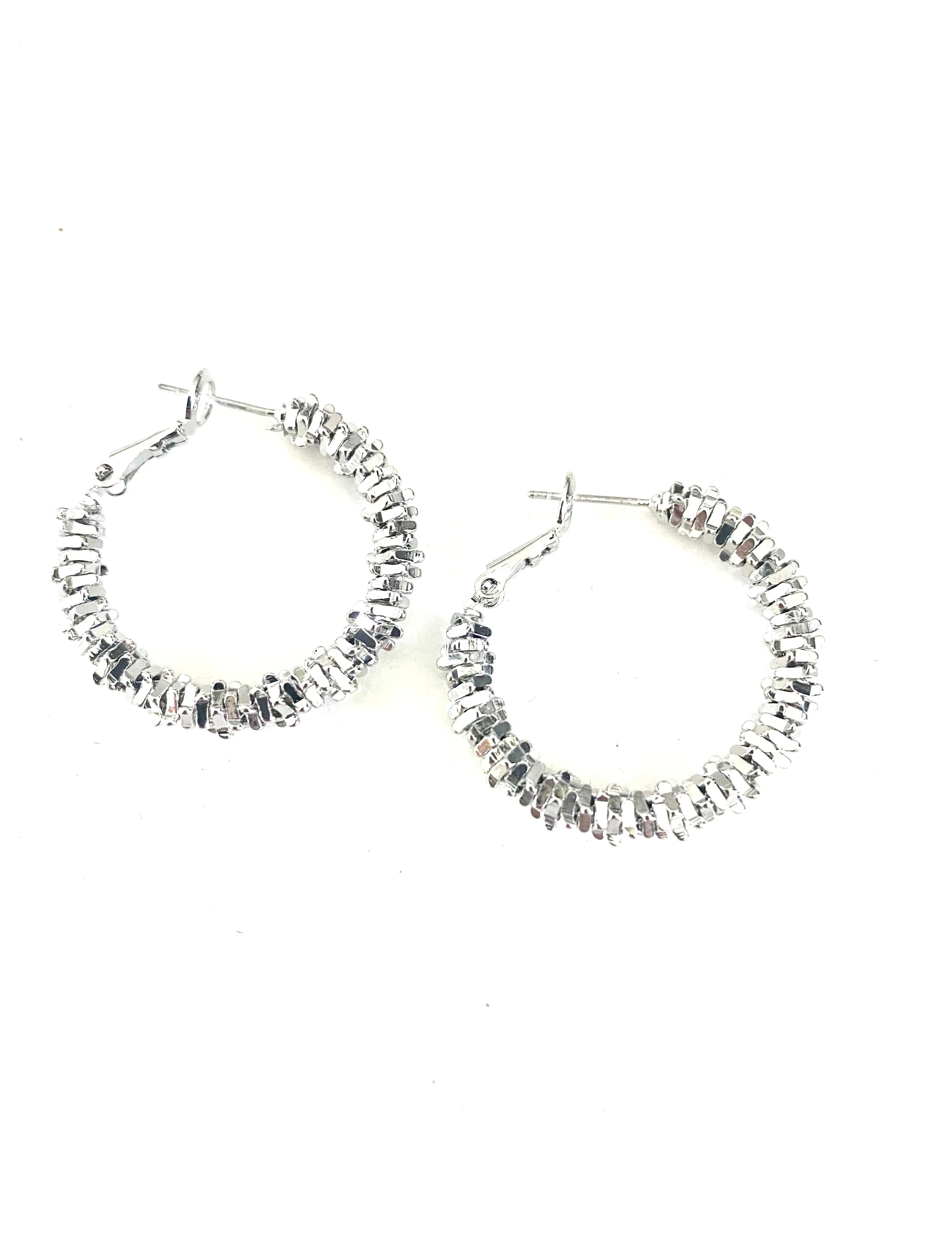 Cluster Hoop Earring