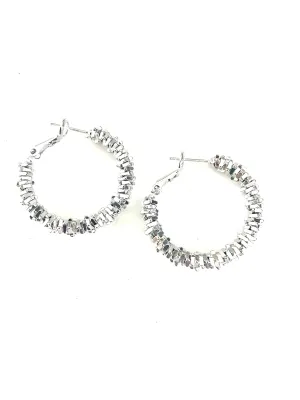 Cluster Hoop Earring