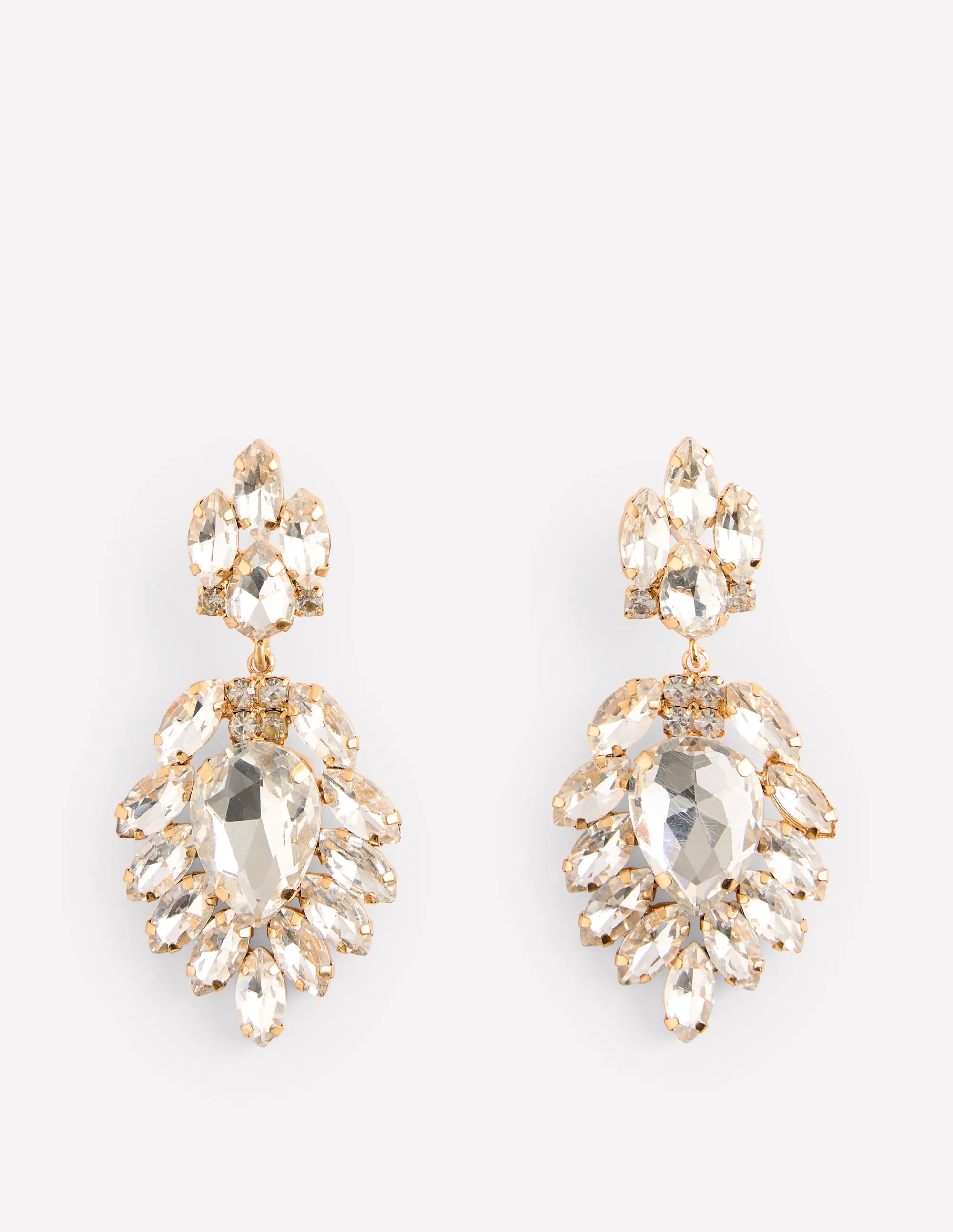 Cluster Jewel Earrings-Silver