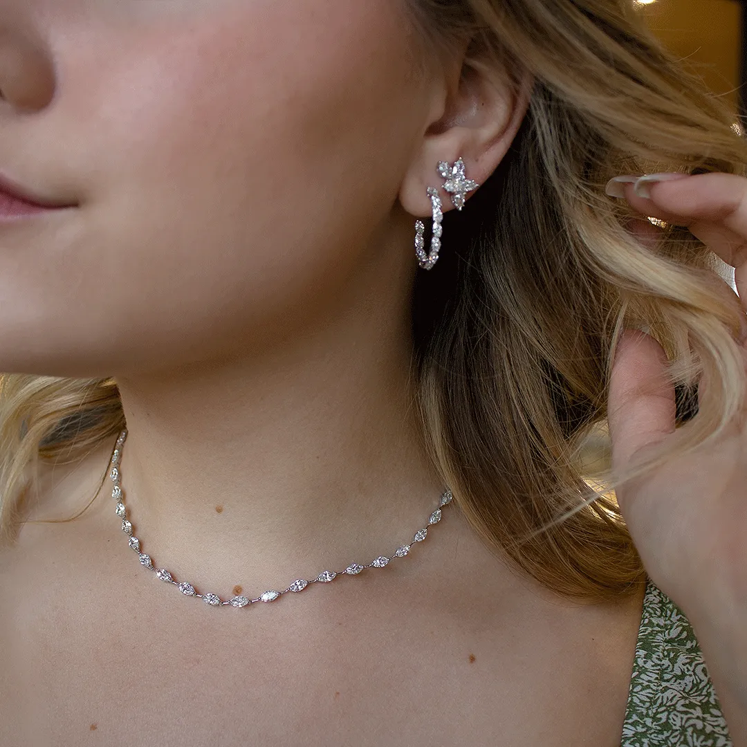 Diamond Cluster Earrings