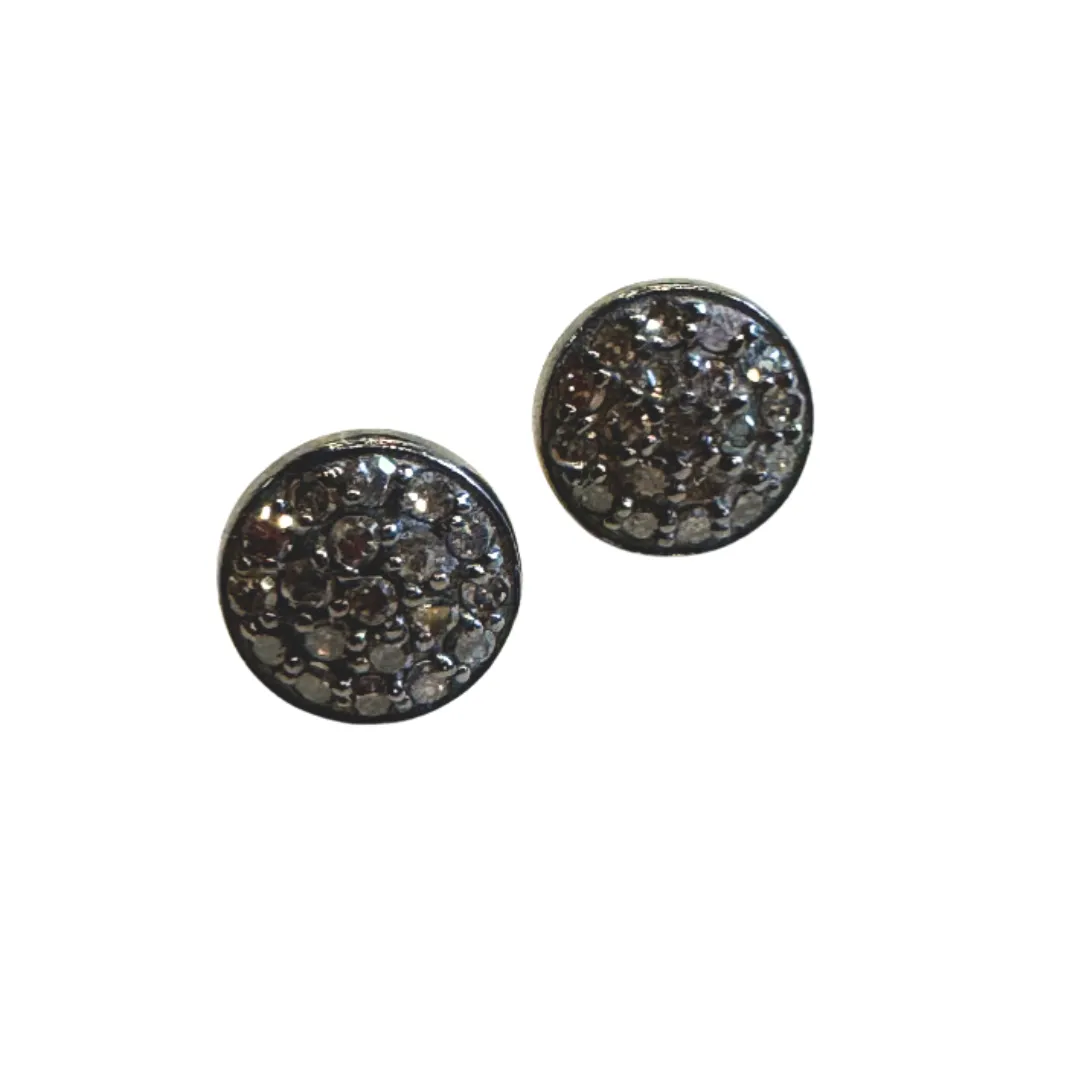Diamond Disc Earrings