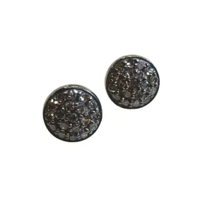 Diamond Disc Earrings