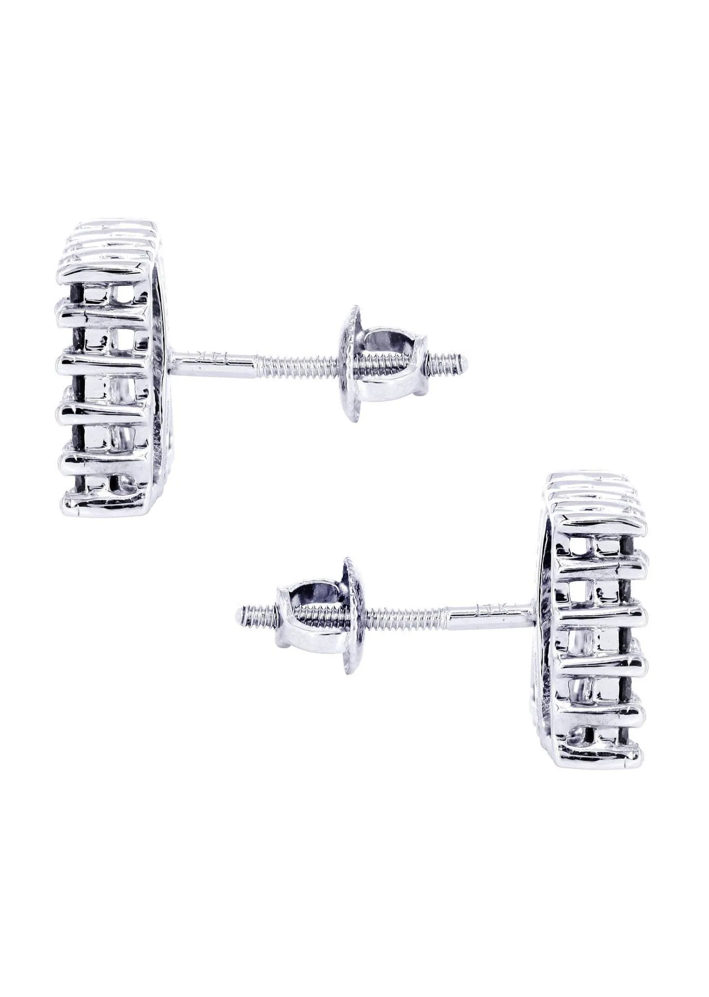 Diamond Earrings For Men | 1.16 Carats 14K White Gold
