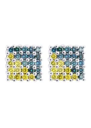 Diamond Earrings For Men | 1.16 Carats 14K White Gold
