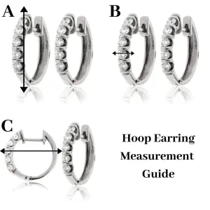 Diamond Hoop Earrings