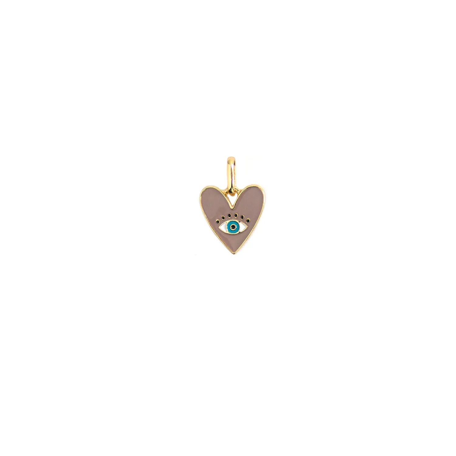 enamel evil eye heart bale charm