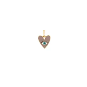 enamel evil eye heart bale charm
