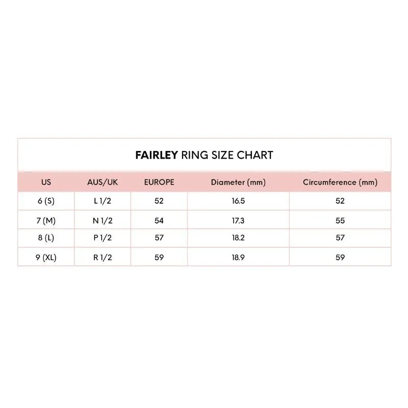 Fairley | Coconut Enamel Stacker Ring