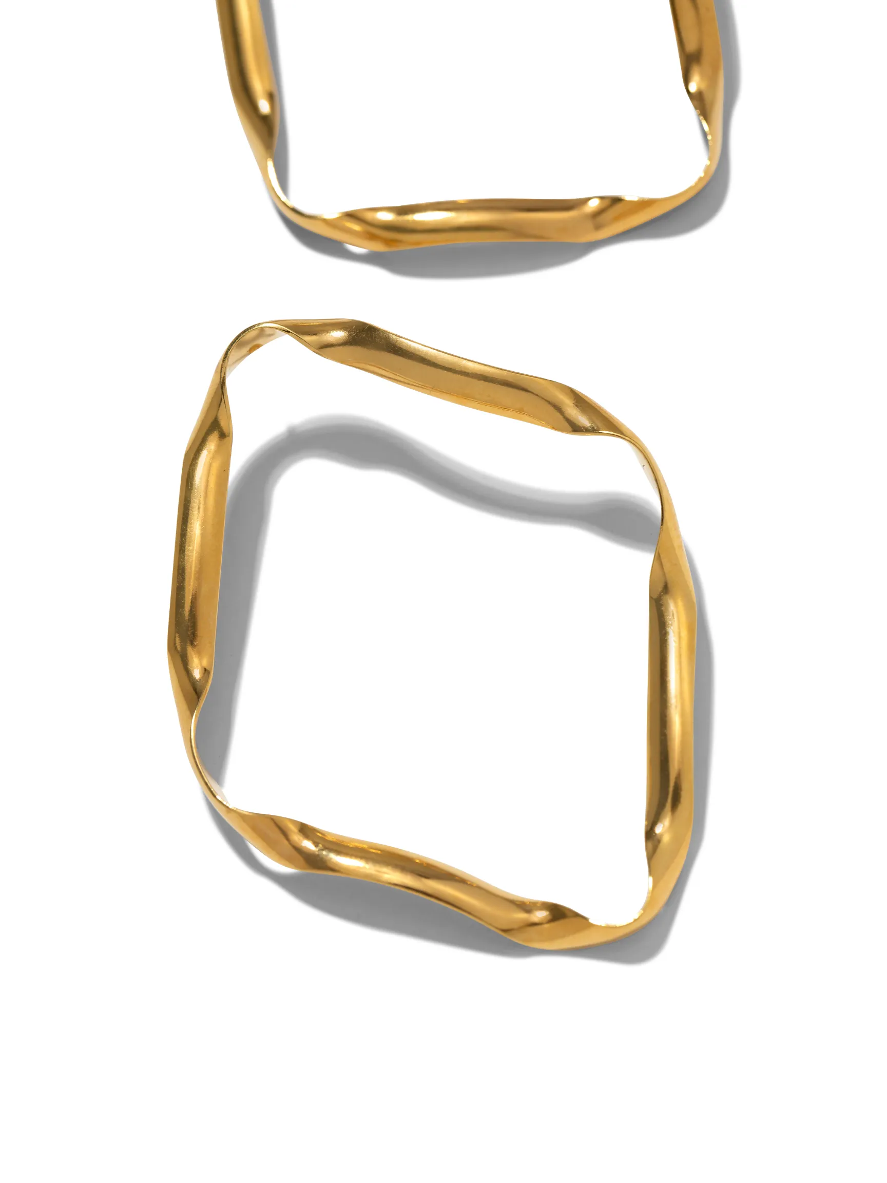 Gold Ribbonelle Post Earrings