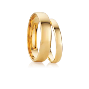 Half Round Bevel Wedding Ring