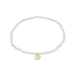 INDIE bracelet green, gold-plated