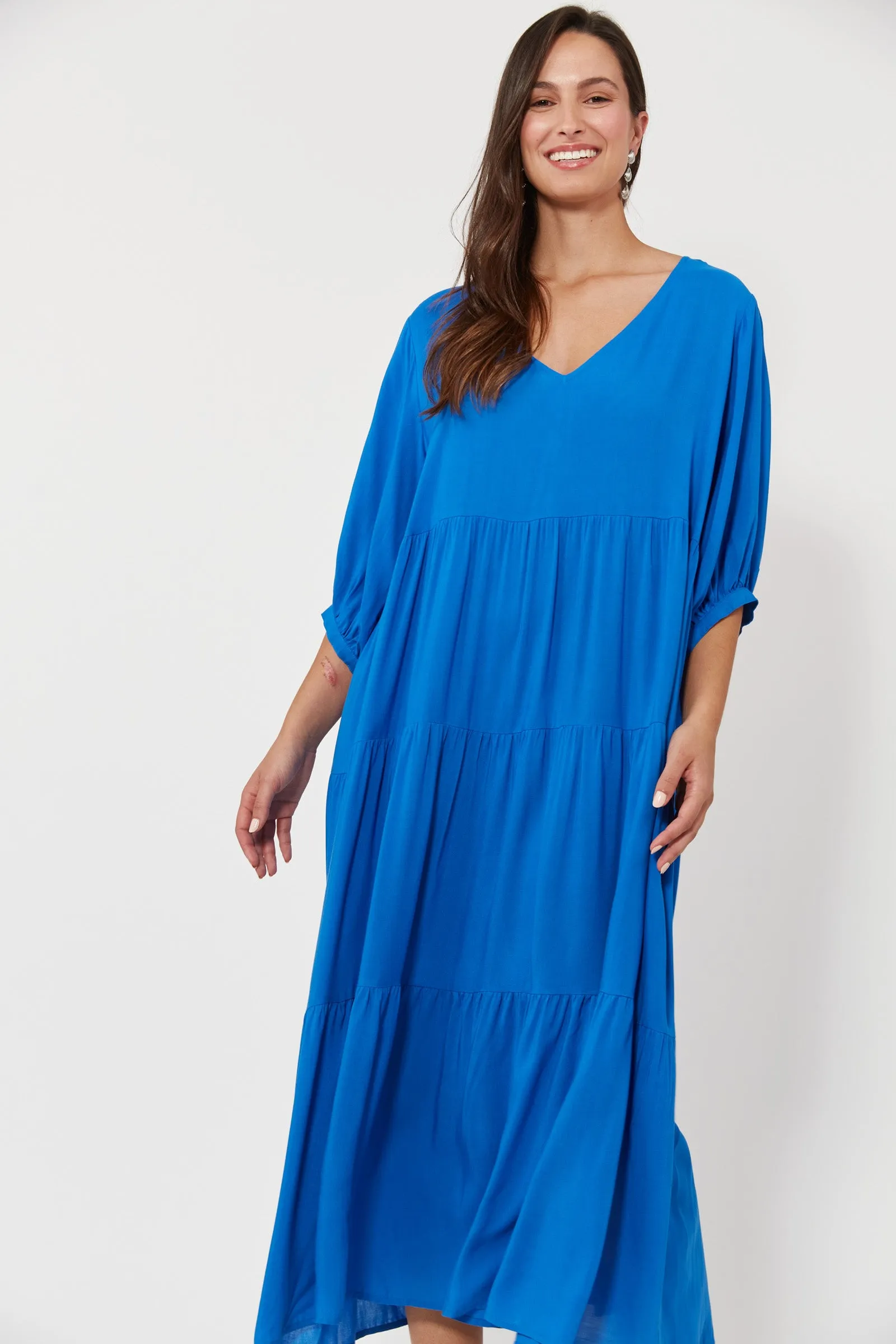 Isola Tiered Maxi Dress, Baia