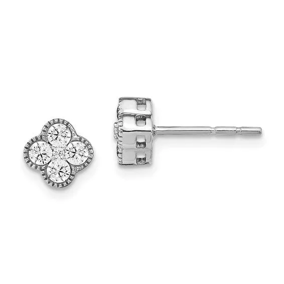 Lab Grown Diamond Bloom Post Earrings
