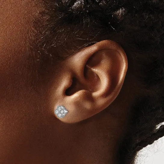 Lab Grown Diamond Bloom Post Earrings