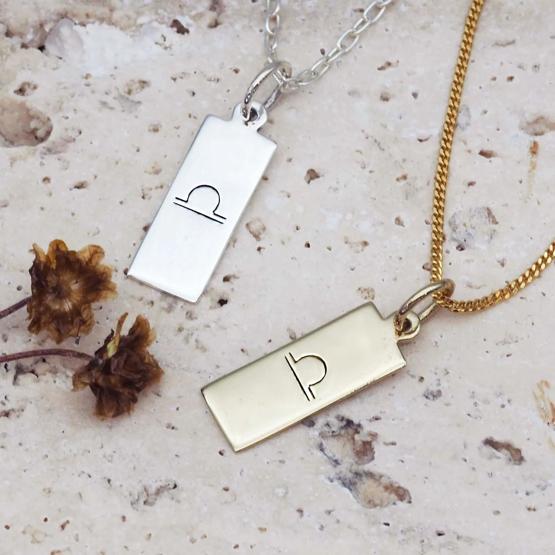 Libra Star Sign and September Birthstone Necklace