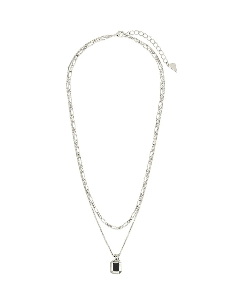 Lynn Enamel Tag Layered Necklace