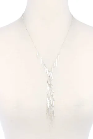 Metal Y Shape Necklace
