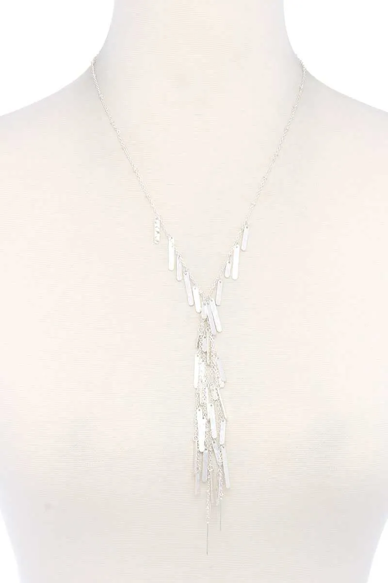 Metal Y Shape Necklace