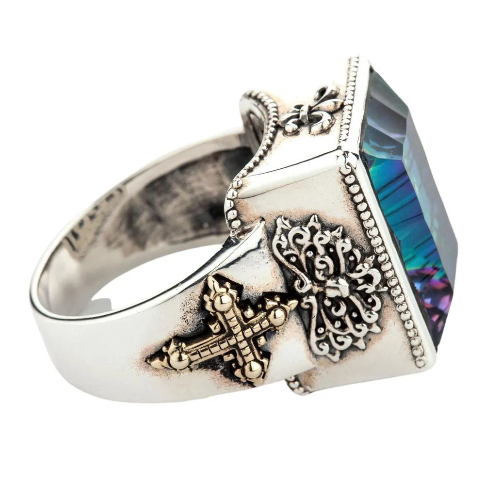 Mystic Quartz Medieval Men's Gothic Ring